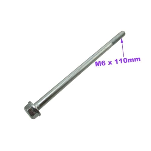 Tornillo hexagonal M6 x 110mm para cubierta de leva de moto ATV, pack de 10 piezas 2