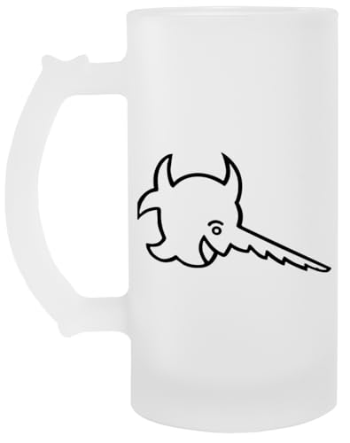 Jinbetee Das Boot Transparent Beer Glass Drinking Cup with Handle