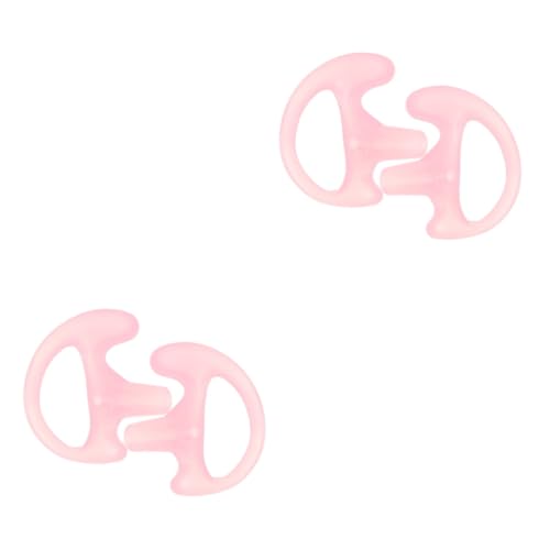 Auriculares de interfono con punta del oído flexible y molde suave Kisangel para tubo acústico