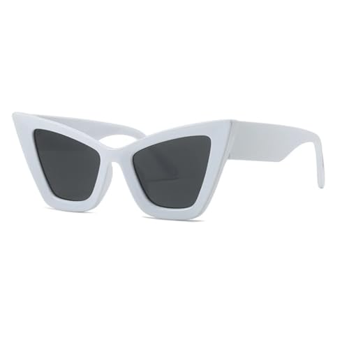 Lunettes de soleil œil de chat vintage UV400 unisexes colorées