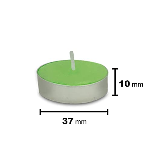 Image of AuraDecor Scented Tealight Candles, Pure Wax 20 Pcs (Jasmine)