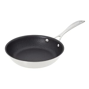 American Kitchen – 12 inch Premium Nonstick Skillet & Frying Pan, Stainless Steel, Durable Coating, Made In America