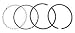 Piston Ring Set, 8 Cyl., File Fit, Each.