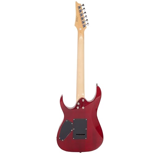 Image of VAULT RG1 Soloist Premium Basswood Electric Guitar (Red, Indian Laurel Fretboard)