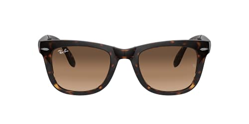 Ray-Ban Sunglasses Tortoise Frame, Light Brown Gradient Lenses, 54MM3