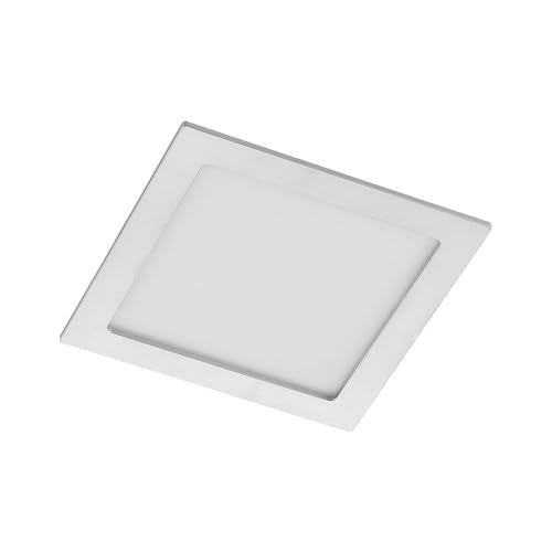 PRIOS LED Foco empotrado Helina (Moderno) en Gris hecho de Plástico e.o. para Cuarto baño (1 llama, foco, lámpara techo pared