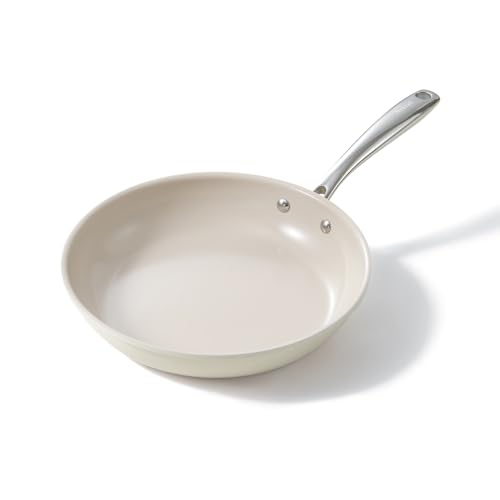 Image of Redchef 11 Inch Ceramic Nonstick Frying Pan Skillet, Stay Cool Handle, Induction Compatible, Oven & Dishwasher Safe, PFAS-Free Non Toxic Saute Pan for All Stoves