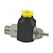 Clippard CR-GV-2Q-P12 Cr 2-Way Stem Valve, 1/4" NPT, 3/8" Push-Quick Fitting, Corrosion-Resistant Materials