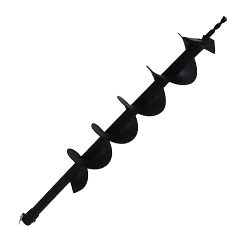 Timunr 4 Inch Earth Auger Drill Bits for Planting, 4 x 31.5 Gasoline Engine Auger Post Hole Digger Drill Bits, Bulb Planter Tool with 3/4 Shaft by Timunr - Used condition - US$31.30