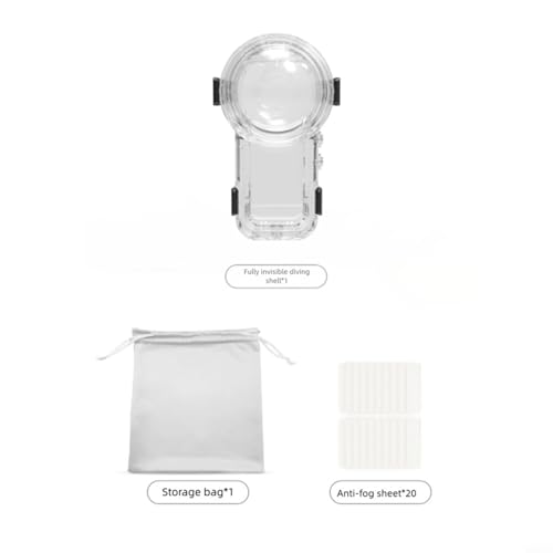 Boîtier étanche Insta360 X5 submersible 60m à objectif anti-reflet