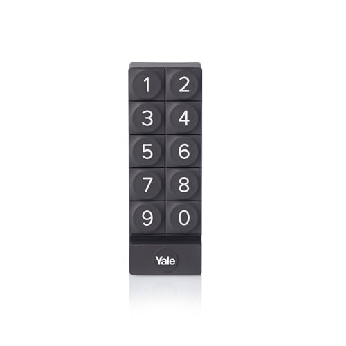 Yale Smart Keypad (05/301000/BL) – Schwarze digitale Smart Lock-Tastatur für Linus mit One-Touch-Verriegelung