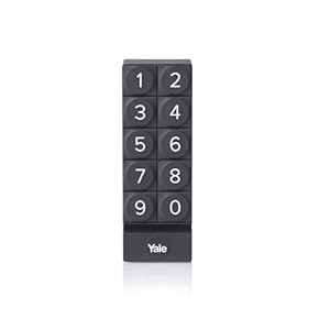 Yale Smart Keypad (05/301000/BL) – Schwarze digitale Smart Lock-Tastatur für Linus mit One-Touch-Verriegelung