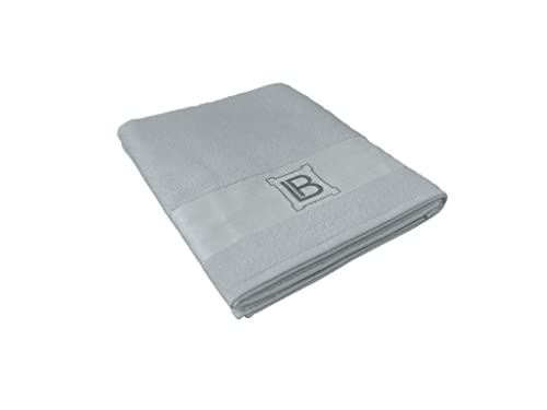 AC Milan hermet Laura Biagiotti - Toalla de baño de Rizo, 100% algodón, Gris, 90 x 140 cm