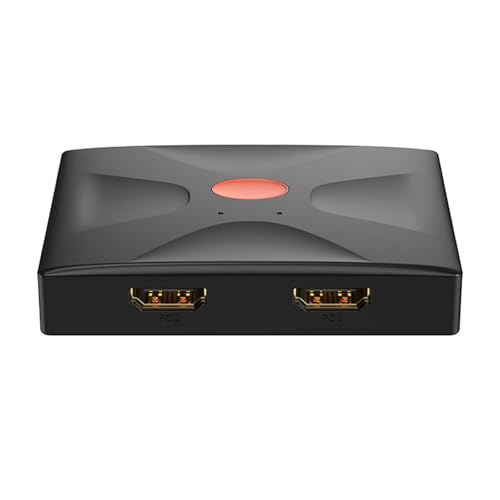 Commutateur KVM en métal durable pour double configuration informatique