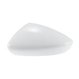 X AUTOHAUX Car Rear View Left Driver Side Mirror Cover Cap Replacement White for Mazda 3 Axela 2020-2023 Mirror Guard Covers Exterior Decoration Trims