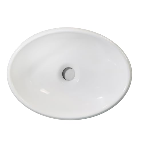 Cuarto de baño espacio pequeño lavabo sobre encimera oval de cerámica 2