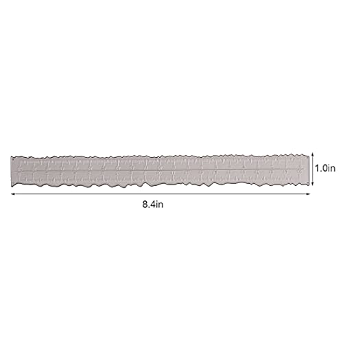 Lzbrdy 8.4 Inch Irregular Edges Ruler Design With Measurements Embossing Cutting Dies For Card Making Scrapbooking Background Decors Craft Die Cuts #TOP1