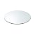 STONELITE FURNITURE Glass Table Top 24" Round - 1/2" Inch Thick Tempered Glass - 21 Pounds - Thick Flat Polish Edge Tempered - Circular Table Top with Rounded Edge - Glass to Put On Top of Table