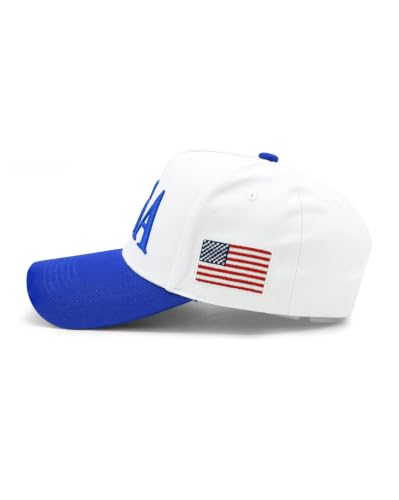 Image of USA Flag Hat for Men Women - 3D Embroidered Patriotic Baseball Cap, 4th of July, 250th