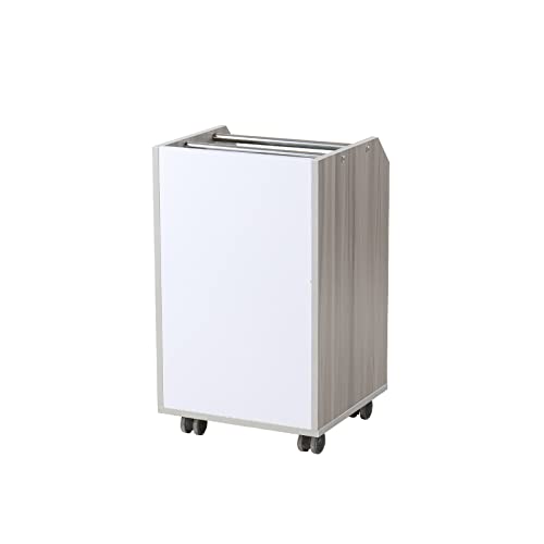 Image of Glass Glow Pedicure Trolley Light Wood Cart for Nail Salon Furniture & Equipment