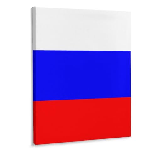 Cmagnifico Gerahmte Leinwand-Wandkunst, rotgoldener Marmor, russische Flagge, Rottweiler, rote Wassermelone, Samojede, einzelnes hängendes Bild für Wohnzimmer, Schlafzimmer