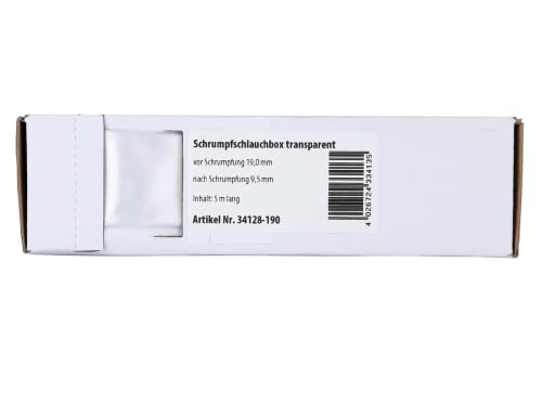 Gaine thermorétractable transparente Ø 19 mm pour stopper les faux contacts de câble