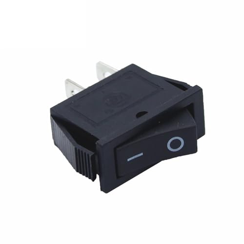 Interruptor basculante KCD3 15A 250V 2 pines SPDT ON-OFF interruptor de alimentación negro 50 uds 5