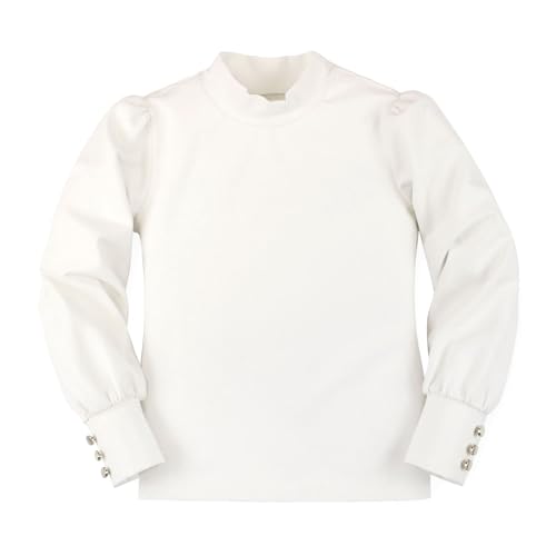 Image of Hope & Henry Girls' Peter Pan Mix Media Top