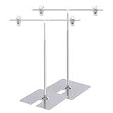 MENGLIN ポップスタンド POPスタンド 長さ調節可能 持ち運びに便利 簡単収納 工具不要 組み立て式 販促用 軽量 広告スタンド シルバー 2個入り