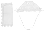 Christening Bonnet to Trousseau Hankie - Narrow Lace,White,One Size
