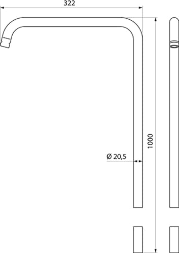 Barre de douche Ideal Standard - Diamètre : 21 mm pour support de douchette mural - 2
