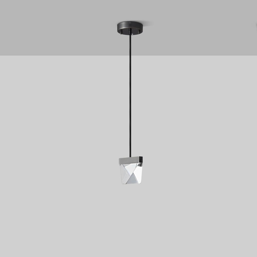 Iluminación decorativa de fondo con lámpara colgante LED de cristal