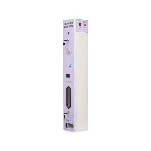 Image of By VP Industries (Push Button Operated | Capacity-50 Pads) Sanitary Napkin Vending Machine Vartical | Operates by Push Button to dispense a napkin without requiring payment.