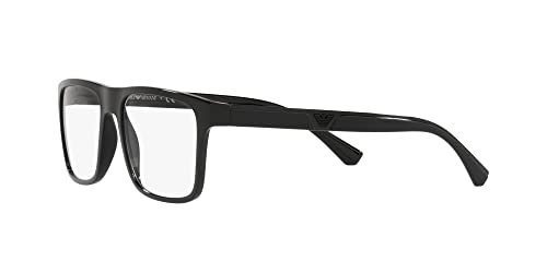 Emporio Armani Men's Ea4115 Prescription Eyewear Frames with Two Interchangeable Sun Clip-ons Rectangular3