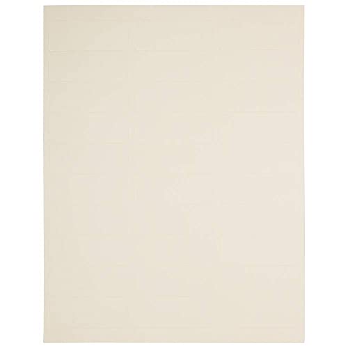 Jam Paper Return Address Labels - Standard Mailing - 1 X 2 5/8 - Ivory - 120 Shipping Labels/Pack #TOP5