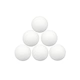 QIDIWIN EVA Foam Balls for Kids Graffiti, Building Blocks, Creative Painting, 6PCS, White