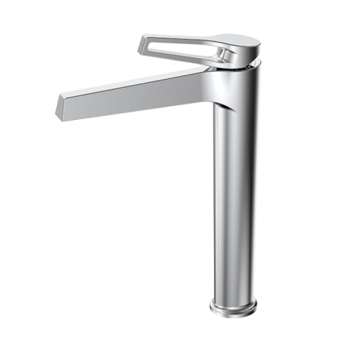 Mélangeur robinet de salle de bain cascade chromé pour lavabo et vasque de bassin LWX