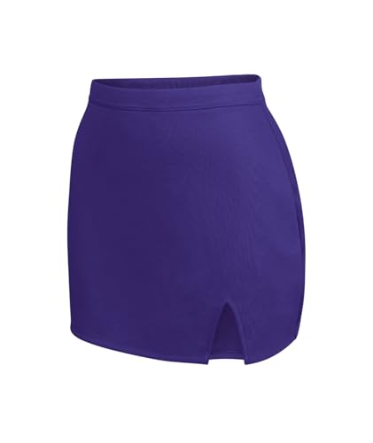 Image of Ion Cheerleading Uniform Skirt for Girls - Cheer Bottoms with Elastic Waistband and V-Notch Hem