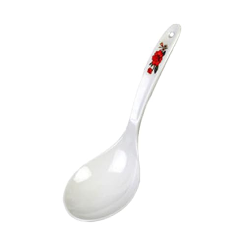 7008TL Rice Ladle, 1-1/2 oz., 9" x 3", one-Piece, Break-Resistant, Dishwasher Safe, Hanging Hole, Melamine, Thailand, Pack of 12