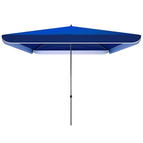 Parasol de marché rectangulaire bleu pour ombrager votre balcon et terrasse