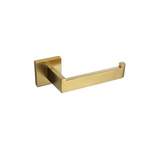 Porte-serviettes mural en or brossé luxe avec kit matériel de bain complet