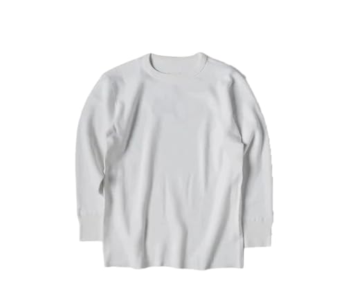 Dvbfufv Men's Warm Waffle Shirt Crew Neck Long Sleeve Tops White steampunk buy now online