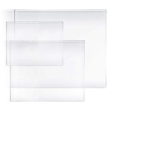 Set de 3 tablas de cortar acrílicas, 17.7 x 13.8 in, 16.1 x 12.2 in, 11.8 x 7.9 in, tabla transparente para protección de encimeras miniatura 1