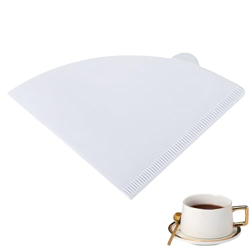 GXGM 100 Pezzi Filtri Caffe,Filtri per caffè a Cono, Carta da Filtro per Caffettiera Americana Filtri per caffè Naturali Filtri di Carta Non Sbiancati Brewer Espresso Colino Dripper