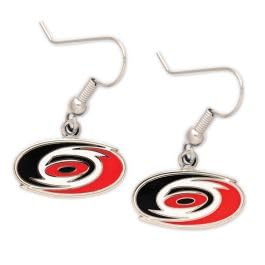 Wincraft NHL Carolina Hurricanes Earrings Jewelry Card