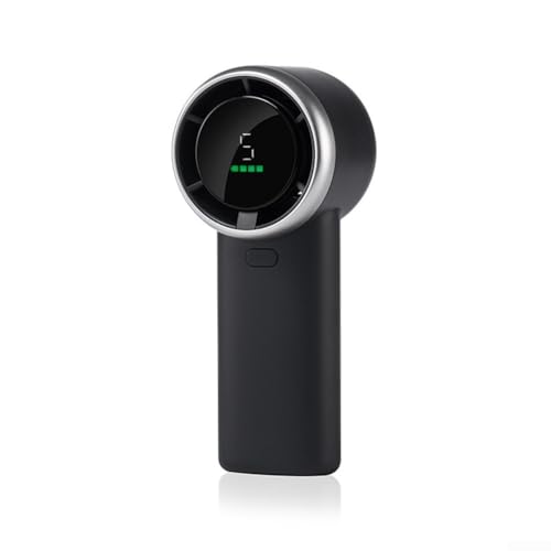 Ventilador recargable portátil con velocidad de viento ajustable tu compañero de aventura de verano (negro)