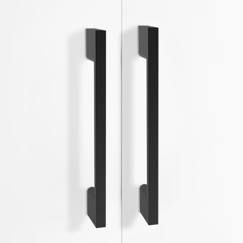 Image of 10 Pack 5 Inch(128mm) Cabinet Pulls Matte Black Kitchen Cabinet Handles Zinc Alloy Drawer Pulls Solid Cabinet Hardware