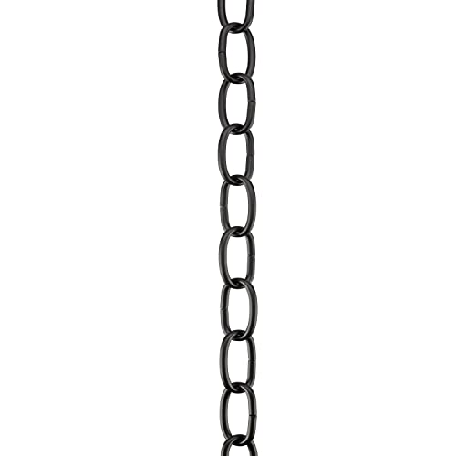 Image of Aspen Creative 21106-81,Steel 10 Feet Heavy Duty Chain for Hanging Up Maximum Weight 50 Pounds-Lighting Fixture /Swag Light /Plant in Oil Rubbed Bronze.9 Gauge.