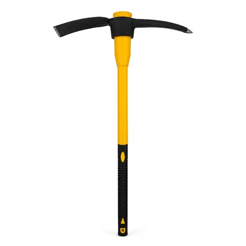 Mighty Pick Mattock 5lb Steel Head +Heavy Duty Fibreglass Handle shaft 90cm- 36in