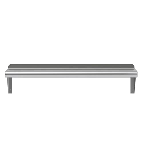 Image of AmGood 8 in. x 30 in. Stainless Steel Wall Shelf | NSF | Metal Shelving | Garage, Laundry, Storage, Utility Room | Restaurant, Commercial Kitchen